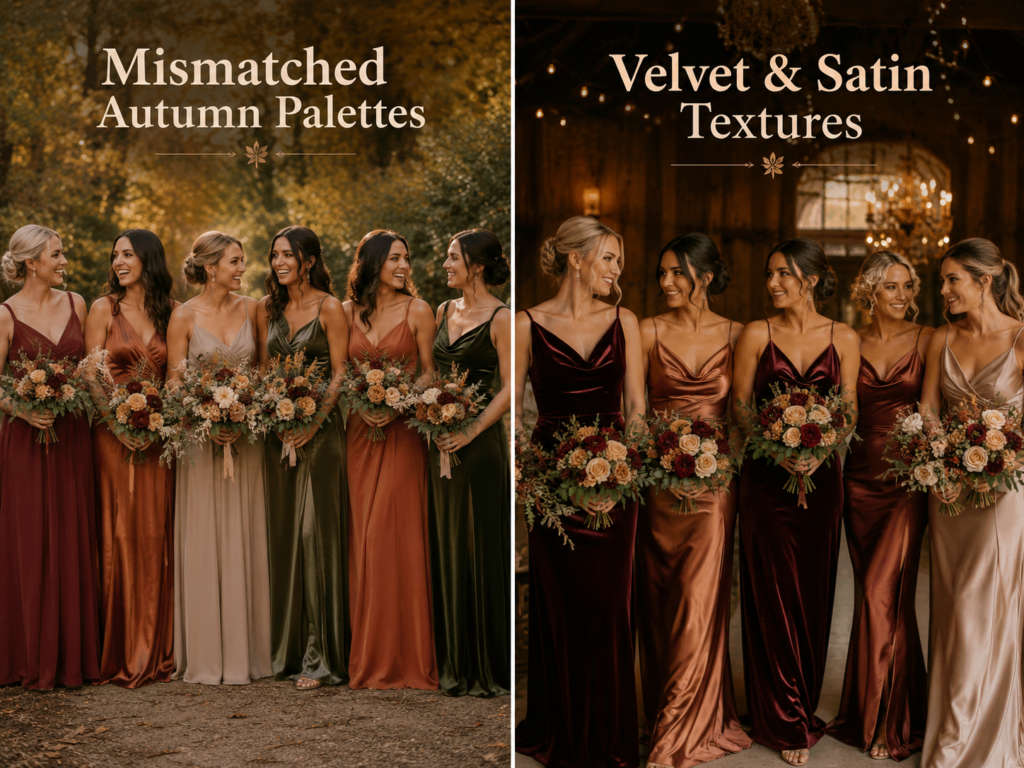 Autumn Wedding Bridesmaids