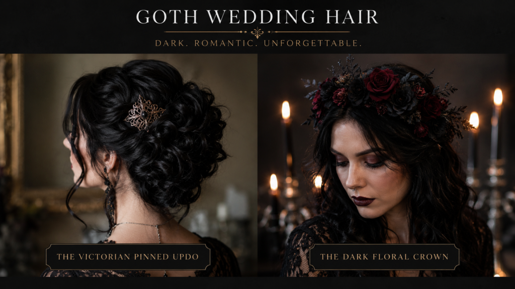 Goth Wedding Hair
