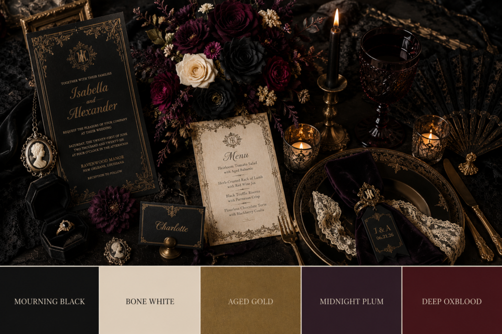 Victorian Goth Wedding