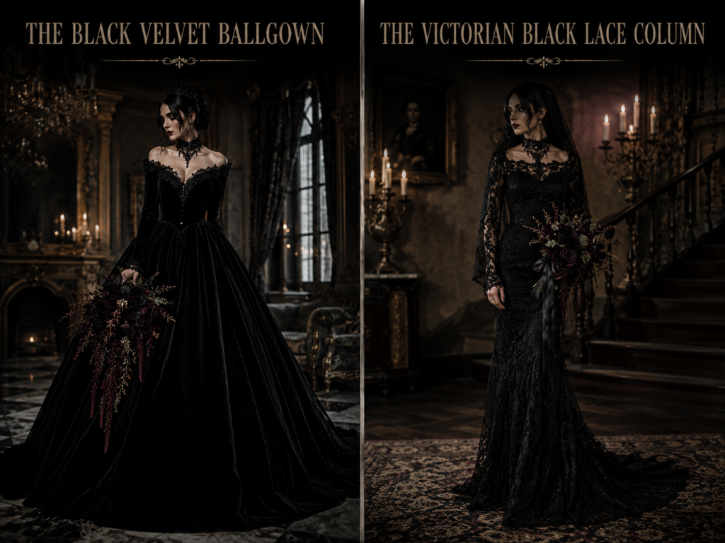 Black Goth Wedding Dress