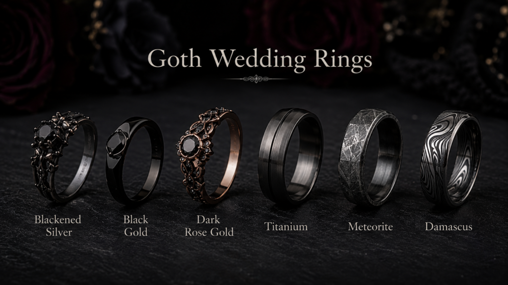 Goth Wedding Rings