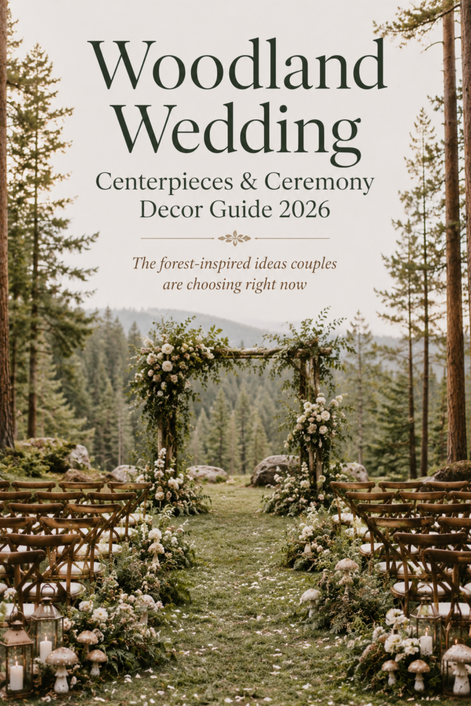 Woodland Wedding Centerpieces & Ceremony Decor