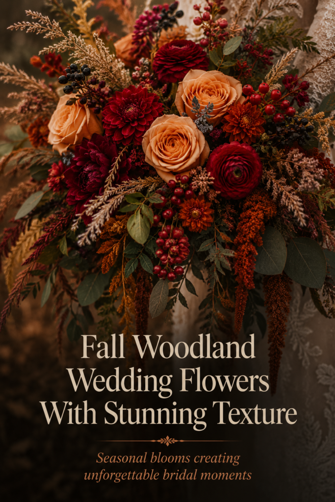 fall woodland wedding