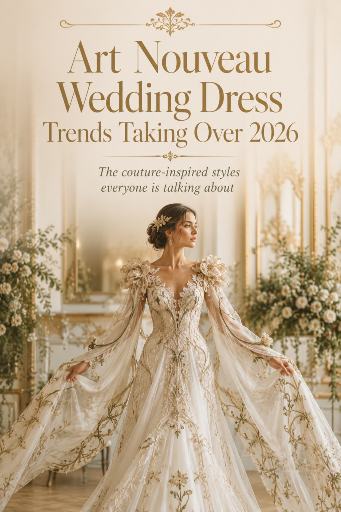 Art Nouveau Wedding Dress