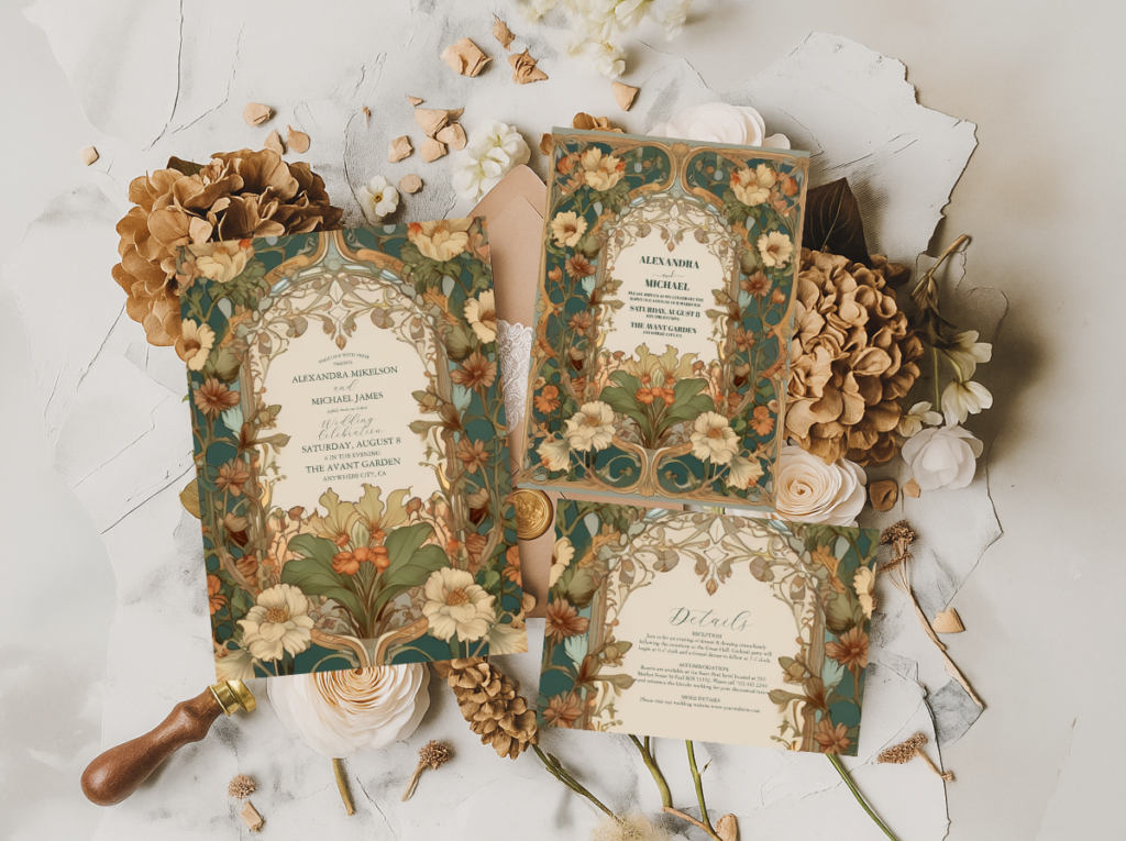 Art Nouveau Wedding Theme