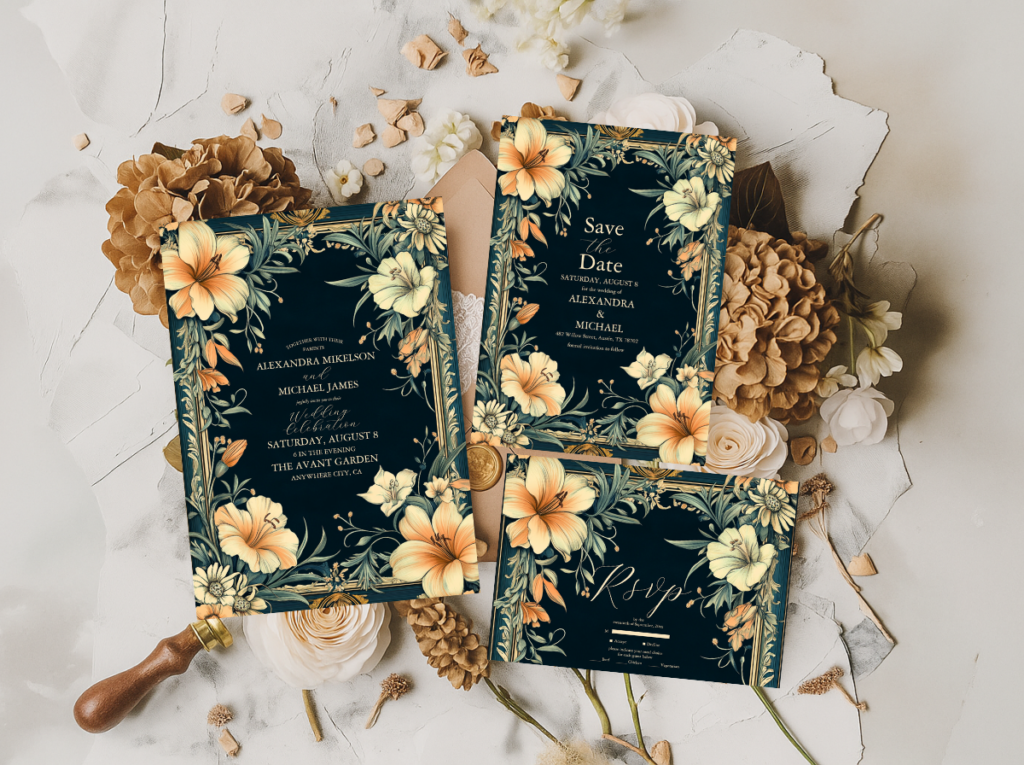 Art Nouveau Wedding Theme