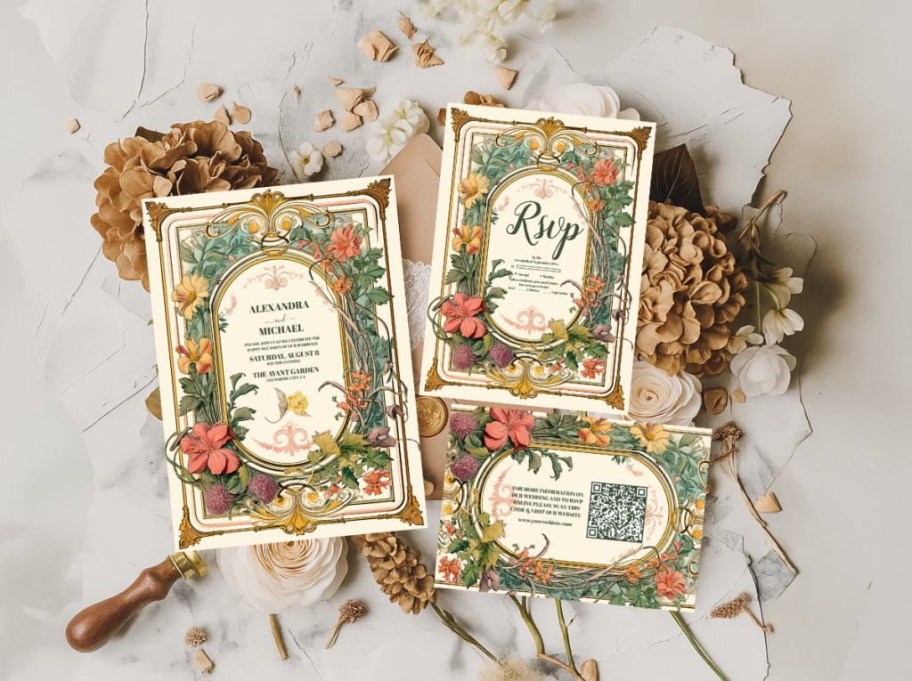 Art Nouveau Wedding Theme