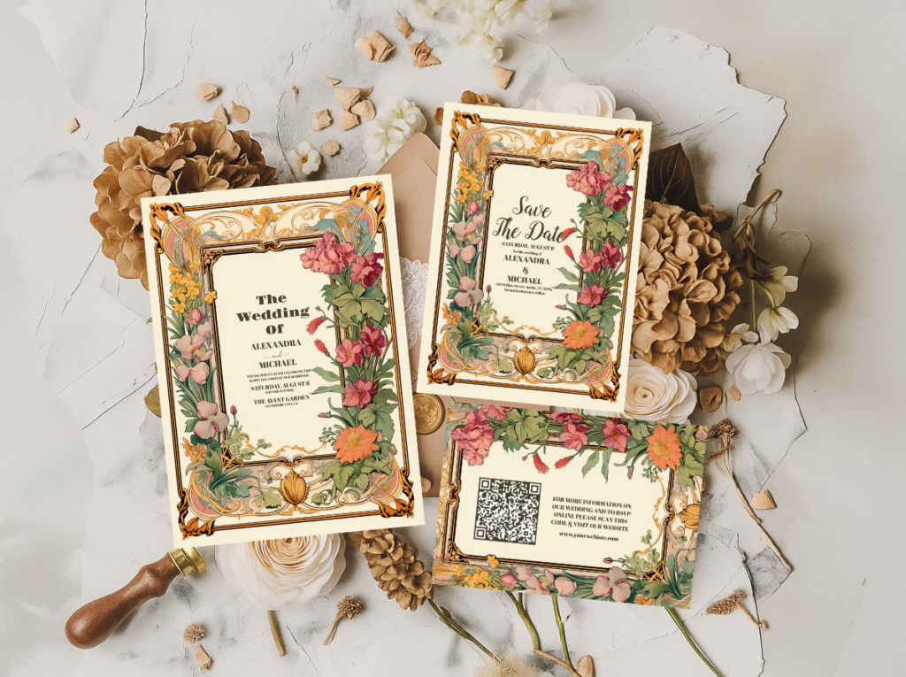 Art Nouveau Wedding Theme