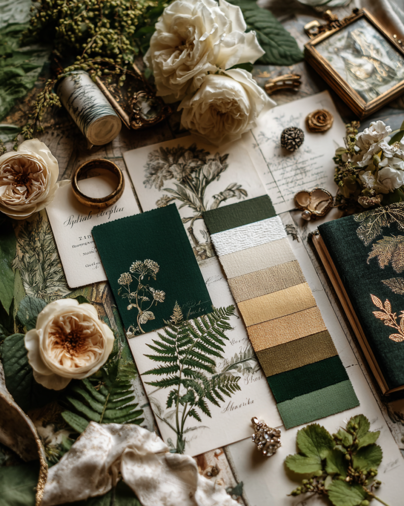 Art Nouveau Wedding Color Palettes