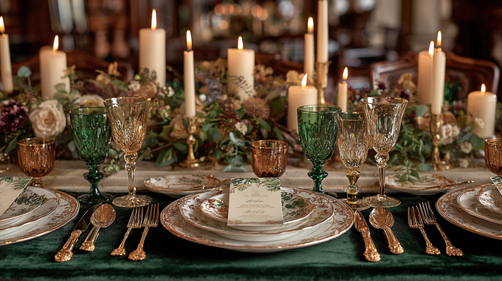 Art Nouveau Wedding Centerpieces