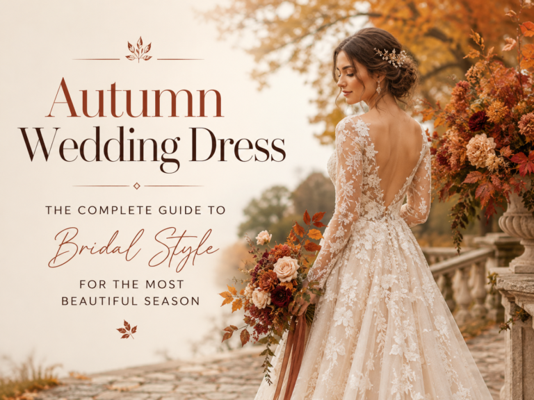 Autumn wedding dress