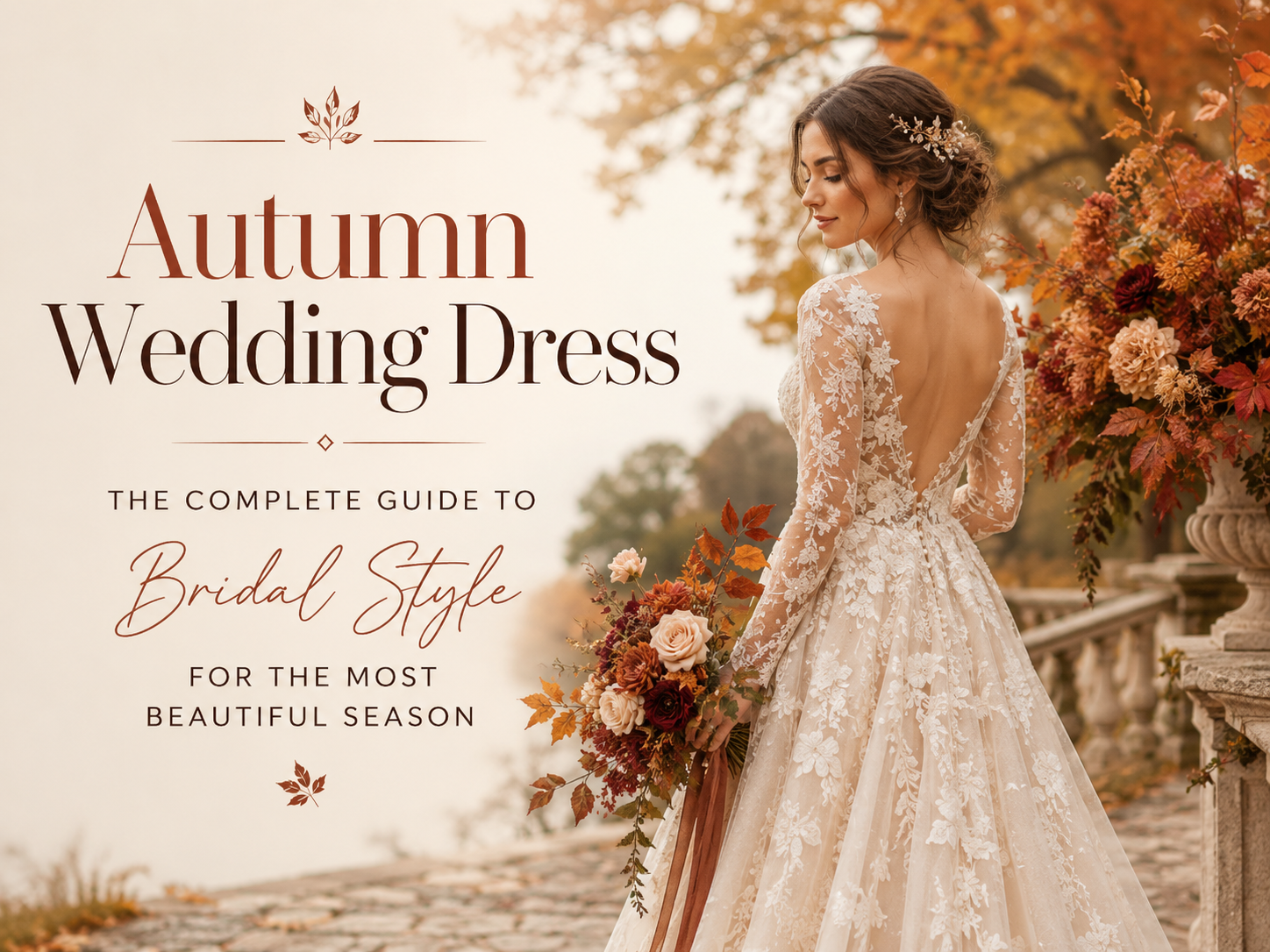 Autumn wedding dress