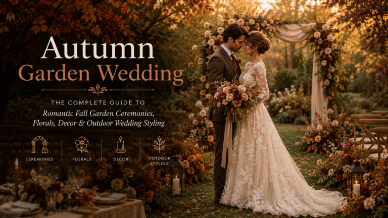 Autumn Garden Wedding – The Complete Guide to Romantic Fall Garden Ceremonies, Florals, Decor & Outdoor Wedding Styling