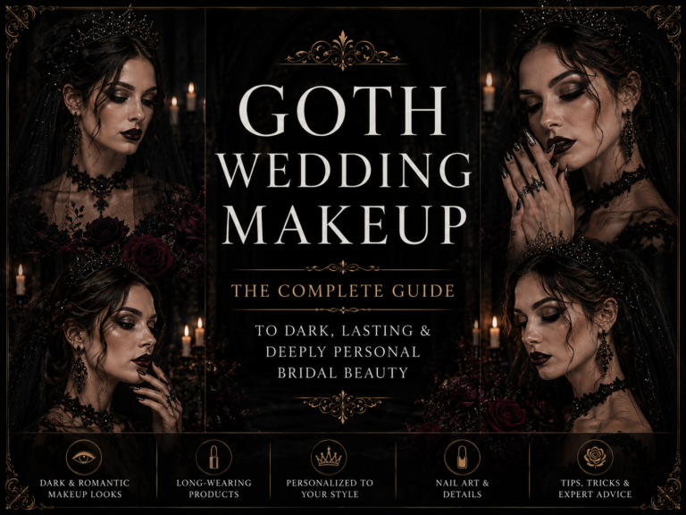 Goth Wedding Makeup – The Complete Guide to Dark, Lasting & Deeply Personal Bridal Beauty