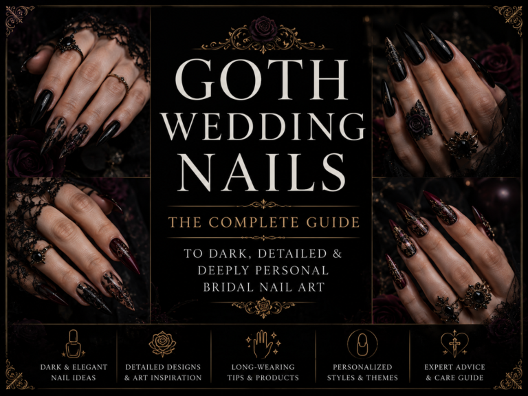 Goth Wedding Nails – The Complete Guide to Dark, Detailed & Deeply Personal Bridal Nail Art