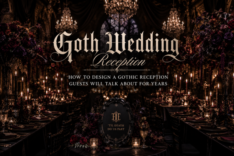 Goth Wedding Reception – How to Design a Gothic Reception Guests Will Talk About for Years