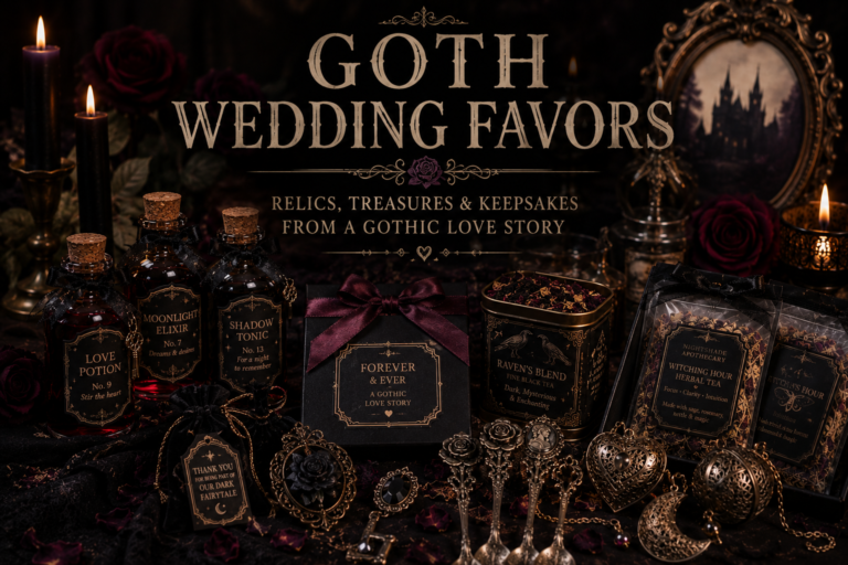 Goth Wedding Favors – Relics, Treasures & Keepsakes From a Gothic Love Story