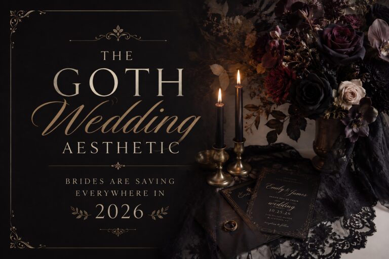 The Goth Wedding Aesthetic Brides Are Saving Everywhere in 2026