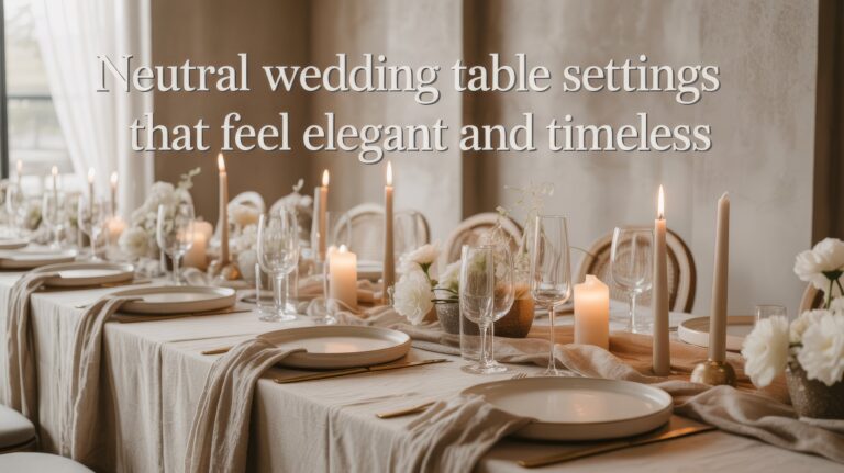 Neutral Wedding Table