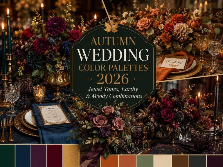 Autumn Wedding Color Palettes 2026