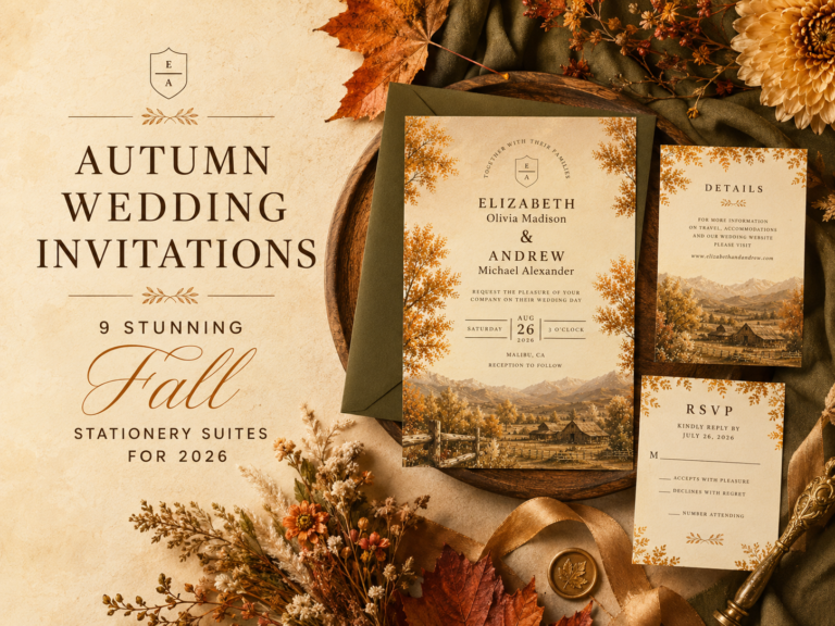 Autumn Wedding Invitations