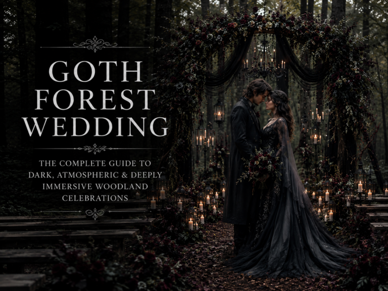 Goth Forest Wedding – The Complete Guide to Dark, Atmospheric & Deeply Immersive Woodland Celebrations
