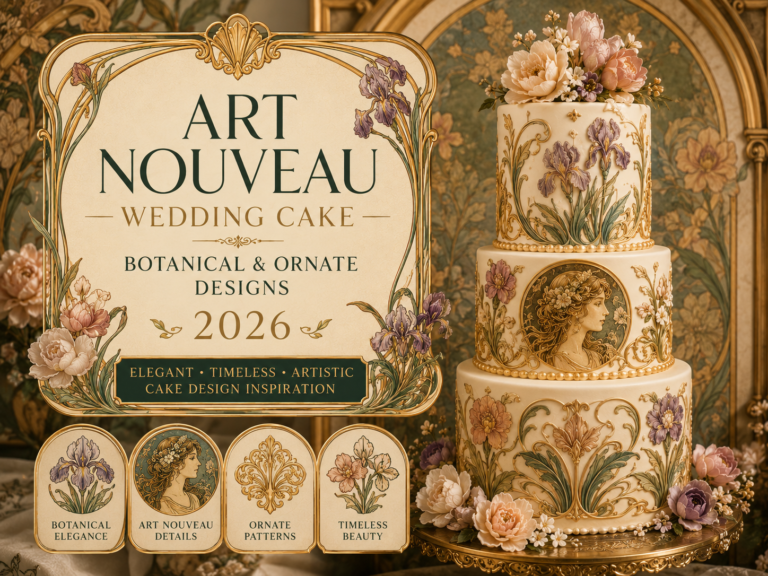 Art Nouveau Wedding Cake