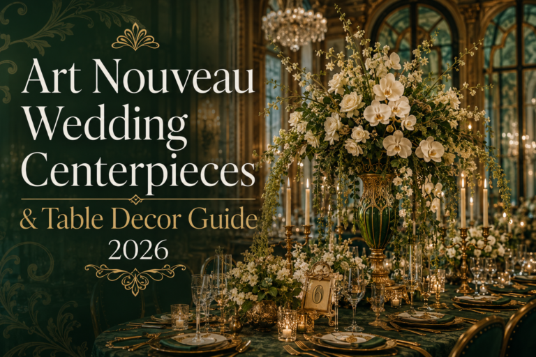 Art Nouveau Wedding Centerpieces & Table Decor Guide 2026