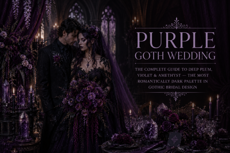 Purple Goth Wedding