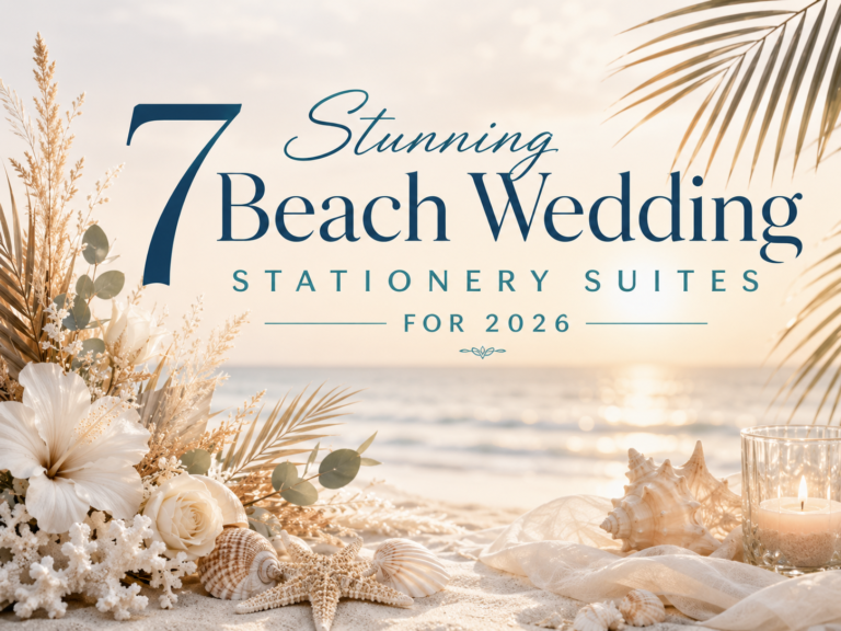 7 Stunning Beach Wedding Stationery Suites for 2026