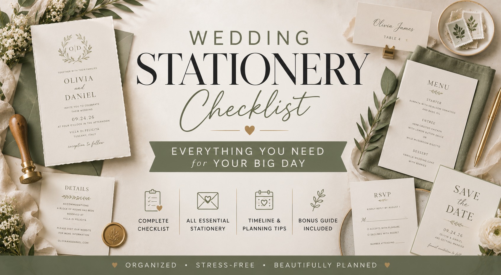 Wedding Stationery Checklist