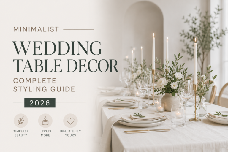 Minimalist Wedding Table Decor — Complete Styling Guide 2026