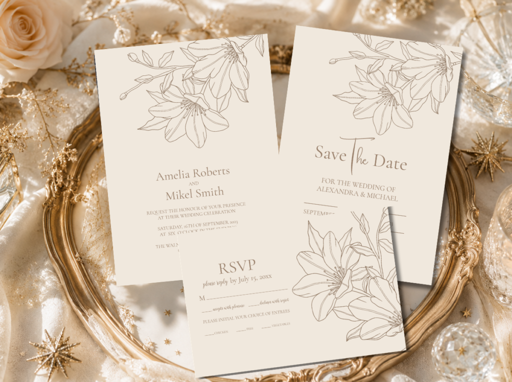 Minimalist Wedding Table Decor